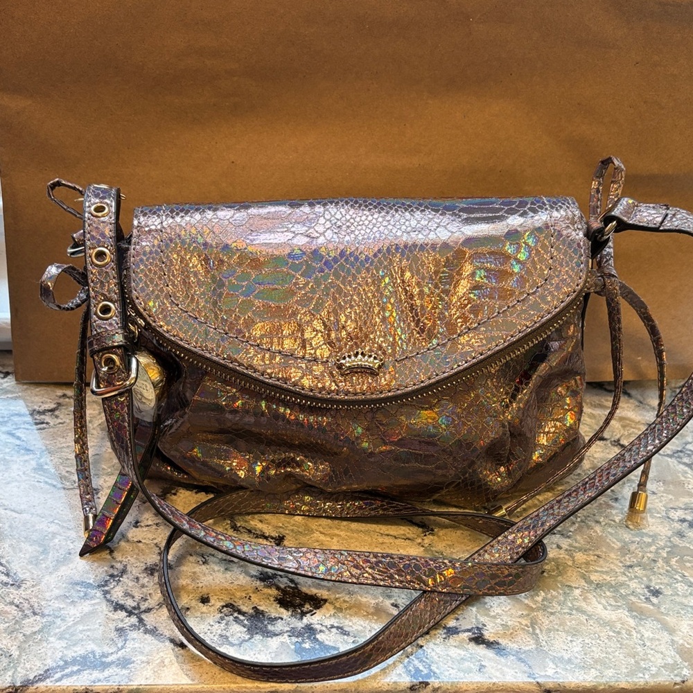 Vintage Juicy Couture Authentic crossbody iridescent rainbow scales 90s y2k bag
